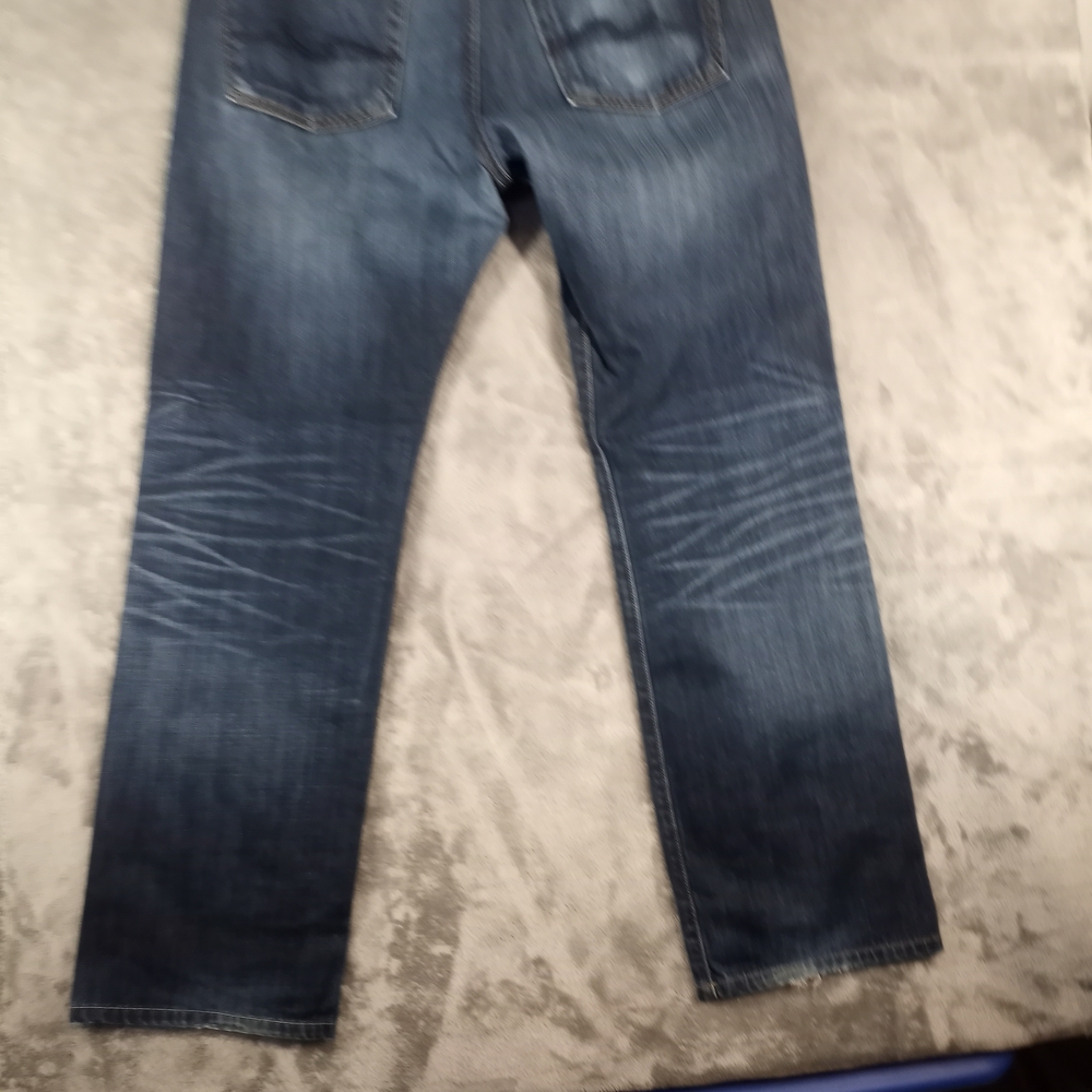 7 For All Mankind Mens Dark Wash Denim Jeans Size 34X30 - Picture 7 of 15